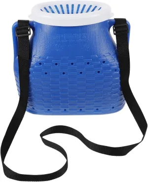 Multi-Function Wear-Resistant Fishing Bucket Portable Container with Strap for Shrimp Crab Outdoor Fishing Storage Leak Design for Trips