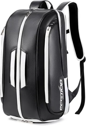 Multi-Use Beach Tennis Bag For Sport Convertible Padel Backpack With Shoe Compartment, Laptop Sleeve,Fence Hook,Ball Sleeve