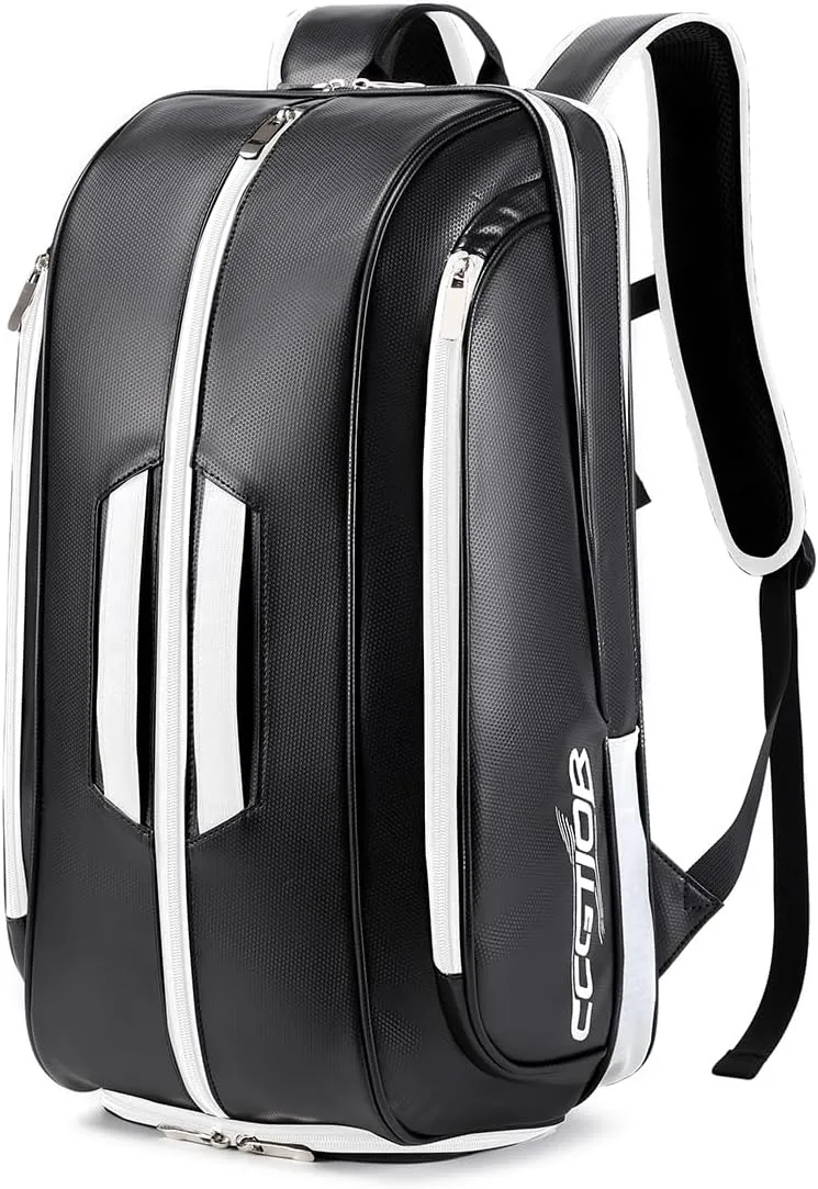 Multi-Use Beach Tennis Bag For Sport Convertible Padel Backpack With Shoe Compartment, Laptop Sleeve,Fence Hook,Ball Sleeve