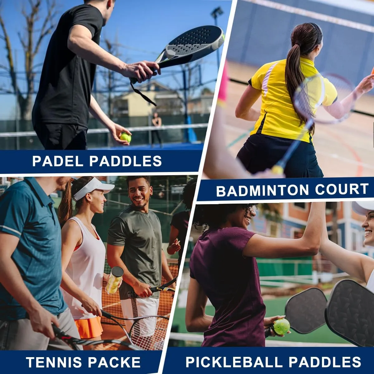 Multi-Use Beach Tennis Bag For Sport Convertible Padel Backpack With Shoe Compartment, Laptop Sleeve,Fence Hook,Ball Sleeve