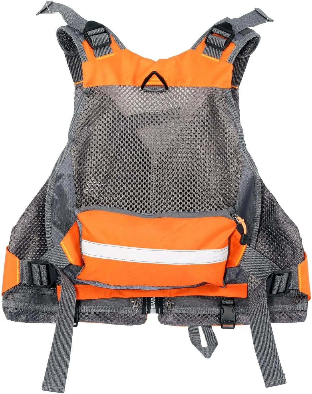 Multifunctional Kayak Life Jackets for Adults - Fishing, Multi Pocket Portable Detachable Clothing with Floating Material Breathable Life-Saving Rock Fishing