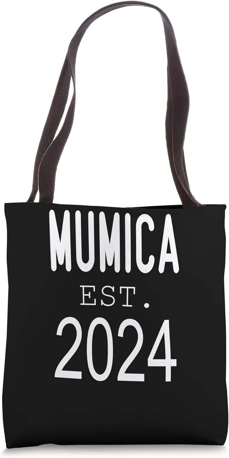 MUMICA Est.2024 New Baby Matching Family Pregnancy Tote Bag