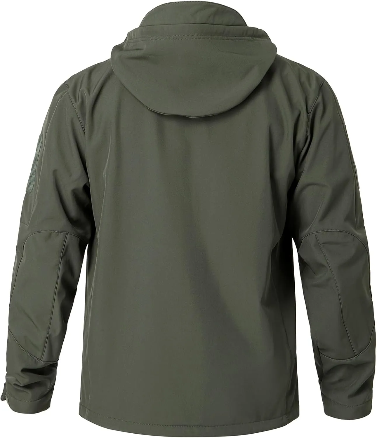 NAVEKULL Men's Tactical Jacket Waterproof Softshell Fleece Lined Hooded Coats Outdoor Hiking Windbreaker