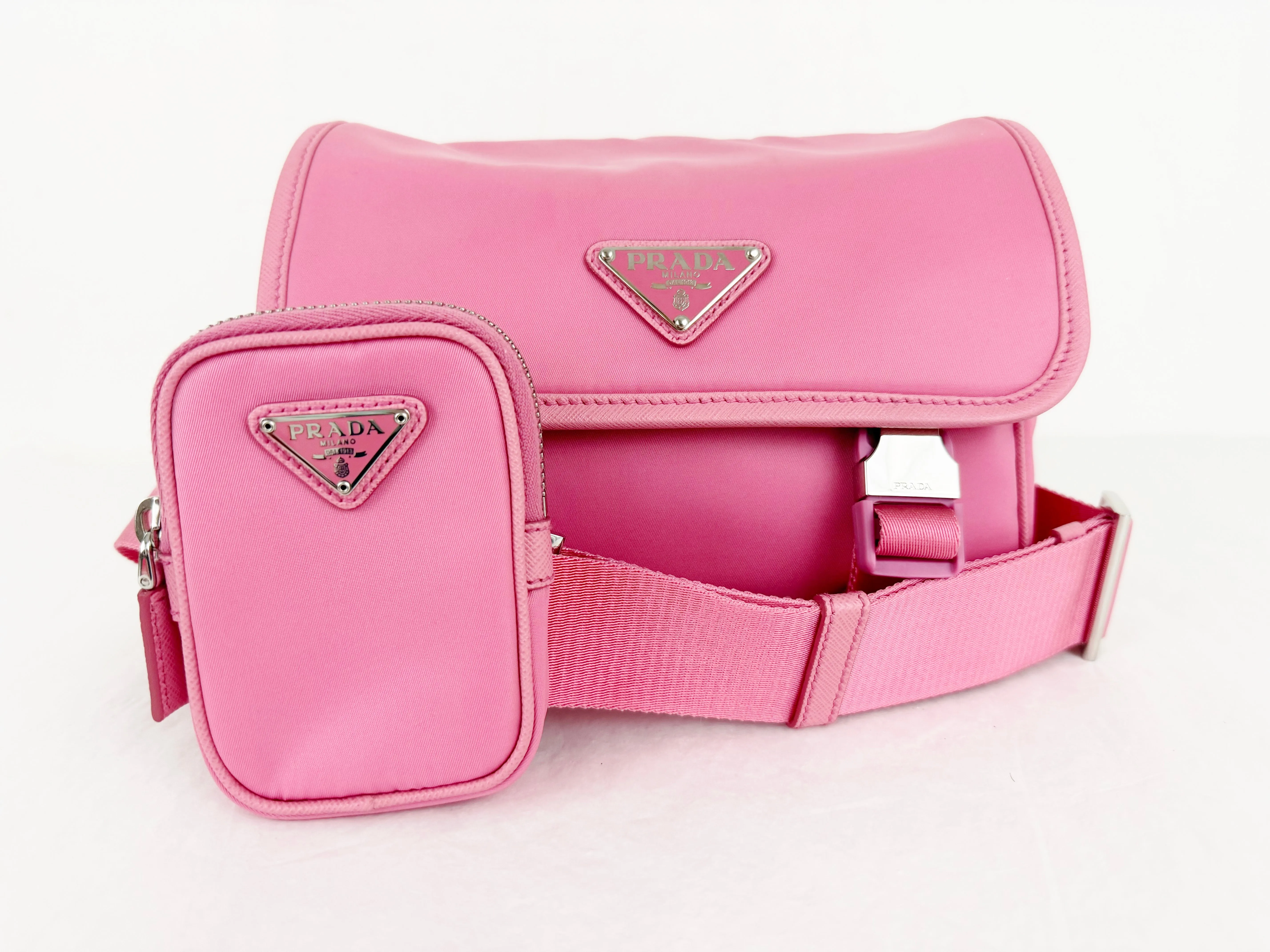 NEW Prada Saffiano Trim Crossbody