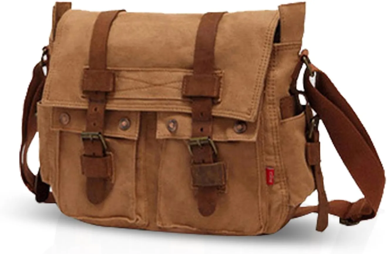 New Vintage Messenger Bag Satchel Bag bag Bookbag Casual Travel Shoulder Bag