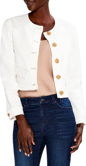 NIC ZOE Women's Top It Off Denim Jacket