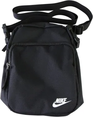 Nike Heritage Small Items 2.0 Tote Bag, Black/Black/(White), One Size