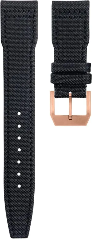 Nylon Canvas Leather Watchbands For IWC SPITFIRE MARK 18 Portugieser Portofino Pilot IW3777 Wristband 20mm 21mm 22mm