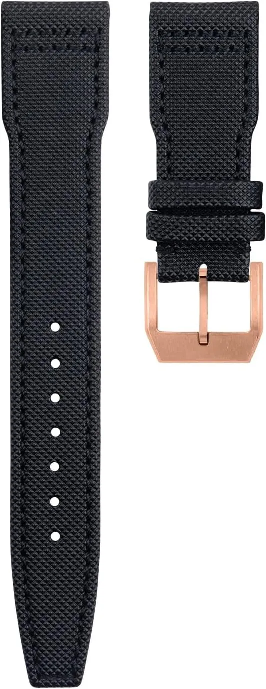Nylon Canvas Leather Watchbands For IWC SPITFIRE MARK 18 Portugieser Portofino Pilot IW3777 Wristband 20mm 21mm 22mm