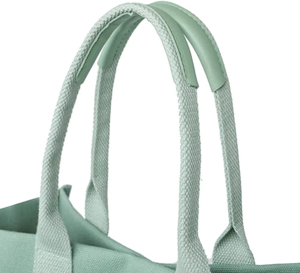 Obosoyo Canvas Tote Bag Purses for Women Large Canvas Work Shoulder Bags Casual Crossbody Purse for Travel Daily