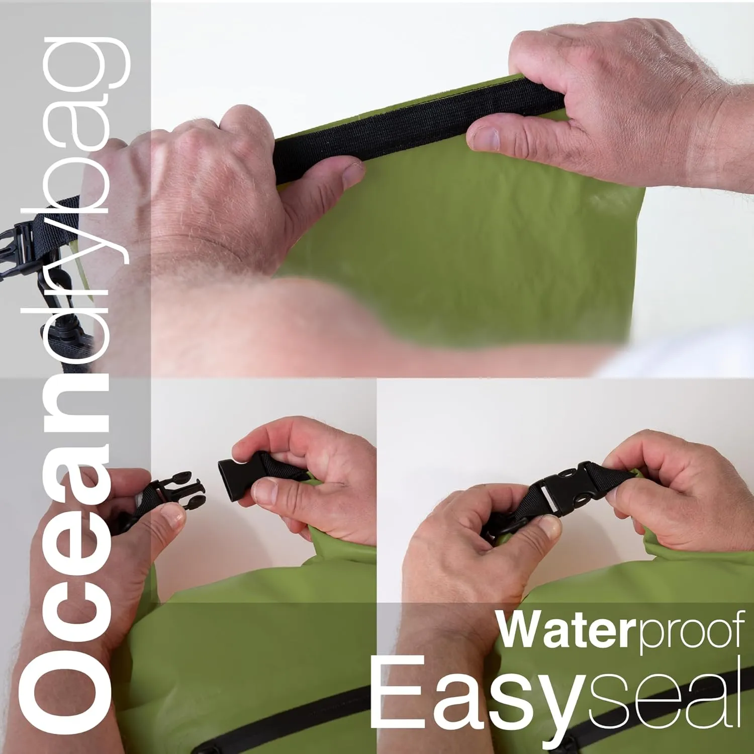 Oceandrybag - Waterproof Dry Bag Backpack - Floating Dry Sack Portable for Kayaking, Beach, Rafting, Boating, Hiking, Camping, Fishing with Waterproof Phone Case