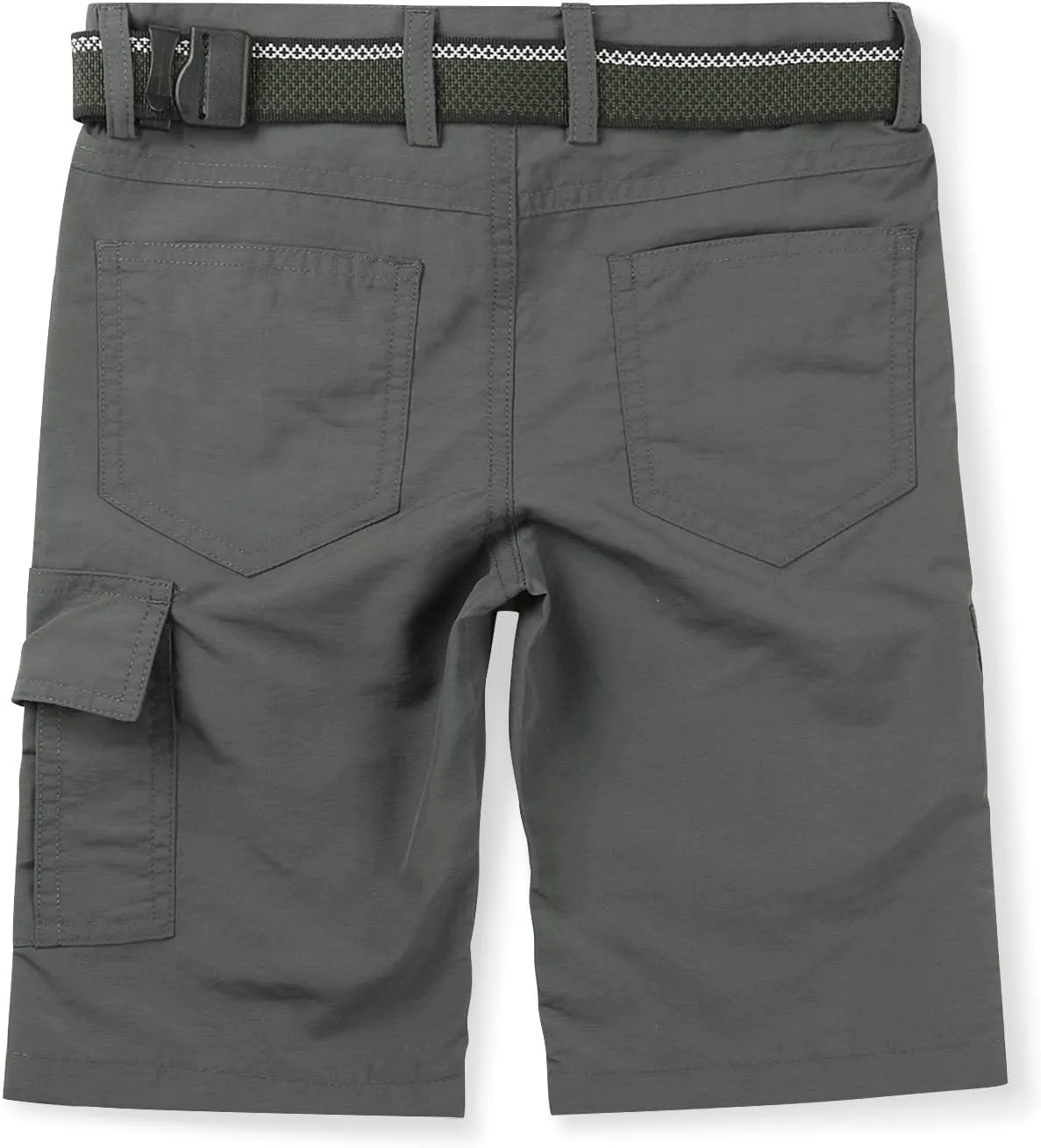 OCHENTA Boys Quick Dry Cargo Shorts Elastic Waist Athletic Shorts for Outdoor Hiking Camping Fishing