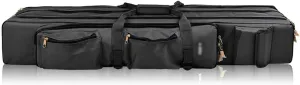 Outdoor 3 Tier Fishing Bag Backpack 80cm/100cm Fishing Rod Reel Case Tote Bag Fishing Rod Tackle Bag Suitcase Travel Bag(D,100cm)