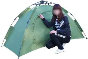 Outdoor Tent, Camping Camping Single Automatic Tent Double-Layer Rainproof Automatic Tent Free Ride Open Tent Fishing Winter Tent