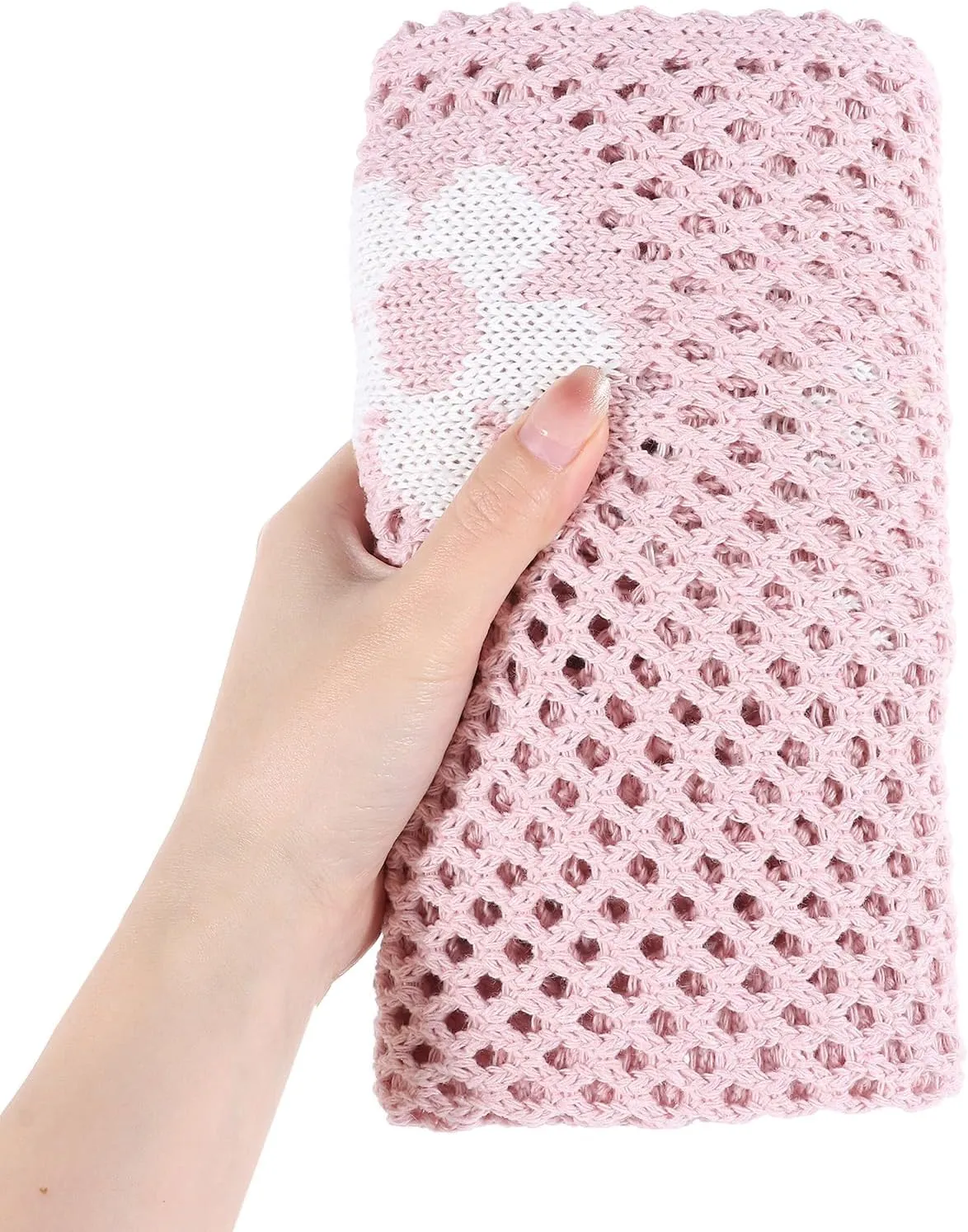Ovida Crochet Tote Bag Mesh Beach Bag Fairycore Hobo Fairy Grunge Aesthetic Shoulder Bag Y2k Purse for Women Girls
