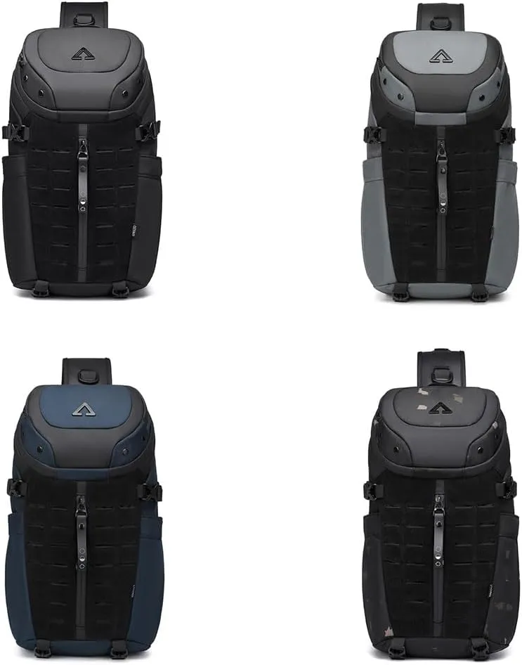 OZUKO Top Selling Crossbody Sling Bag Backpack Rover Shoulder Sling Pack Molle Small Crossbody Chest Pack (Black)