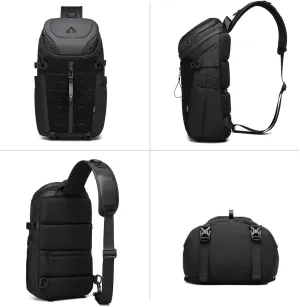 OZUKO Top Selling Crossbody Sling Bag Backpack Rover Shoulder Sling Pack Molle Small Crossbody Chest Pack (Black)