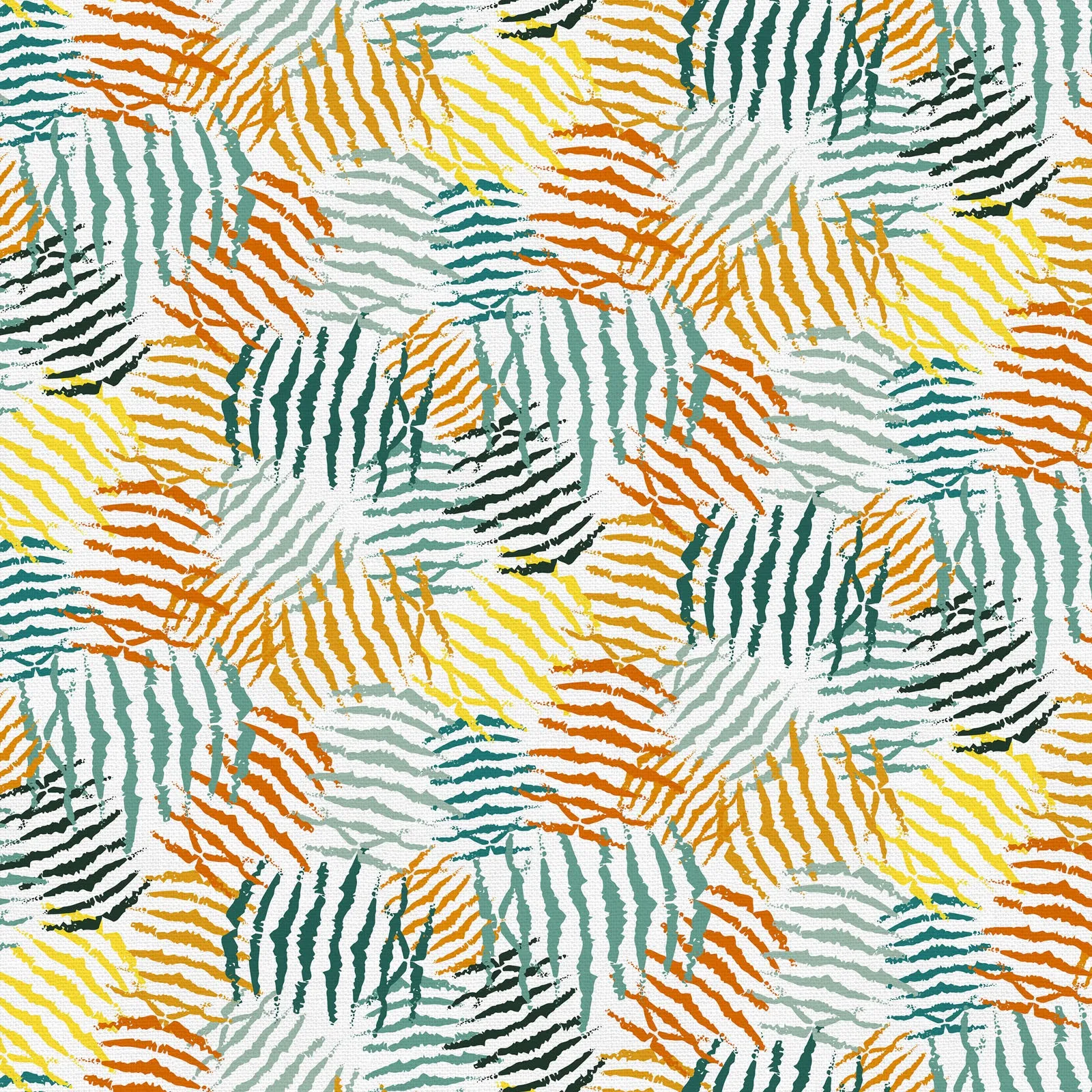 PAINTBRUSH STUDIO - Jurassic Joyrides by PBS Fabrics - Dinosaur Stripes - Blue/Orange