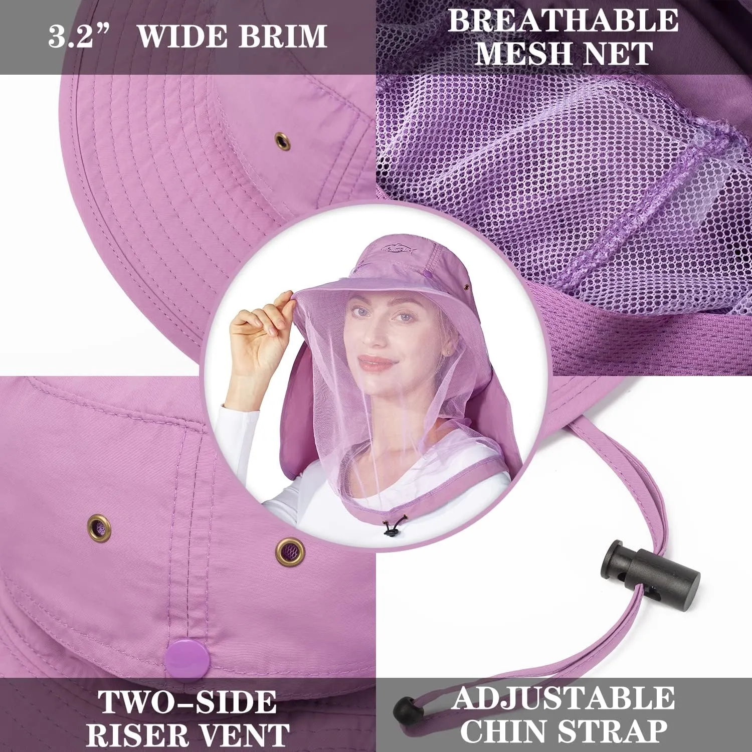 Palmyth Head Net Hat, Sun Hat Safari Hat