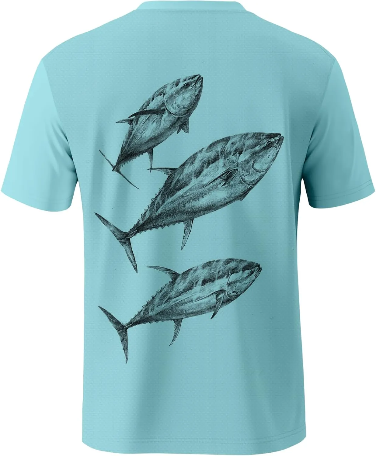 Palmyth Mens Fishing Shirts UPF 50  Sun Protection Short Sleeve UV T-Shirts Breathable Quick-Dry