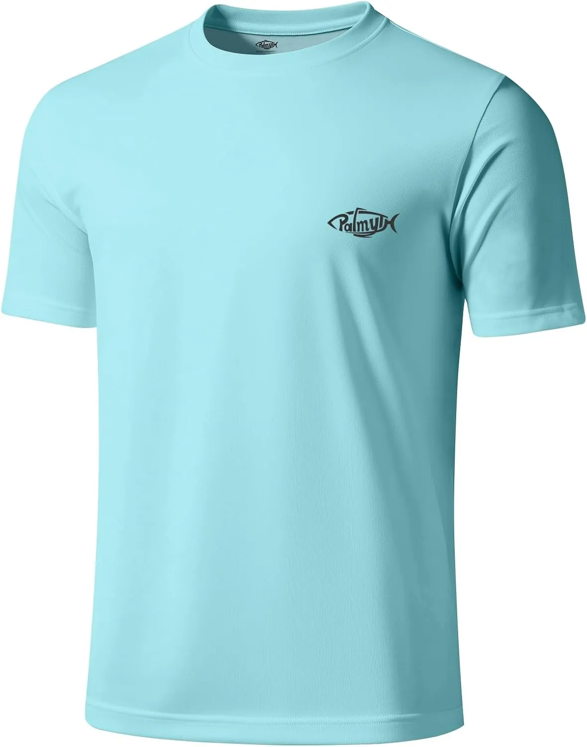 Palmyth Mens Fishing Shirts UPF 50  Sun Protection Short Sleeve UV T-Shirts Breathable Quick-Dry