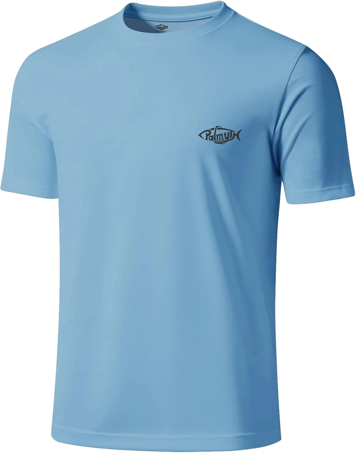Palmyth Mens Fishing Shirts UPF 50  Sun Protection Short Sleeve UV T-Shirts Breathable Quick-Dry
