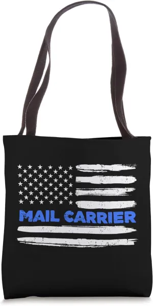Patriotic Postman I Flag Stars Stripes American Mail Carrier Tote Bag