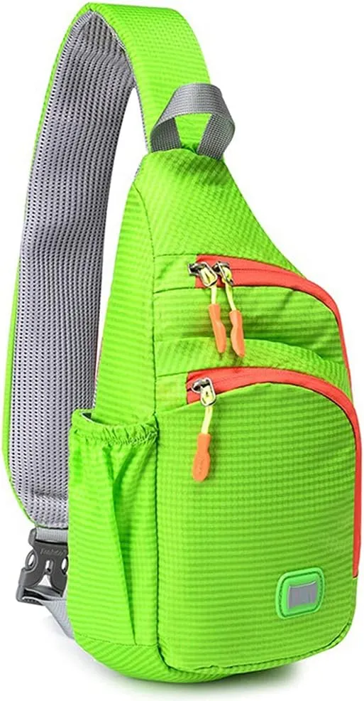 Peicees Small Sling Backpack Waterproof Unisex Shoulder Bag Chest Crossbody Daypack