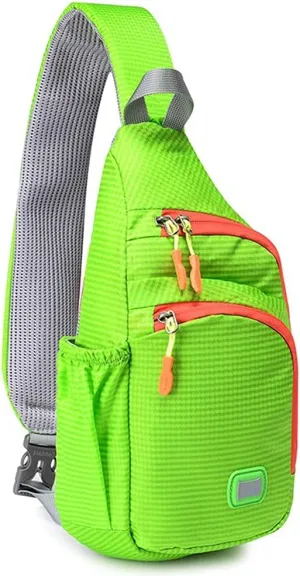 Peicees Small Sling Backpack Waterproof Unisex Shoulder Bag Chest Crossbody Daypack