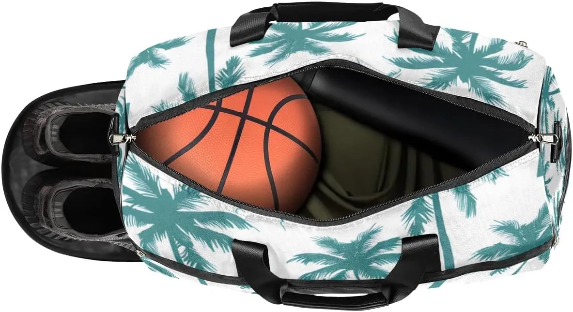 Personalized-Duffel-Bag for-Men-Women Large-Travel-Bag Luggage-Bag Gym Green Tree Gym-Bag Overnight-Bag with-Name