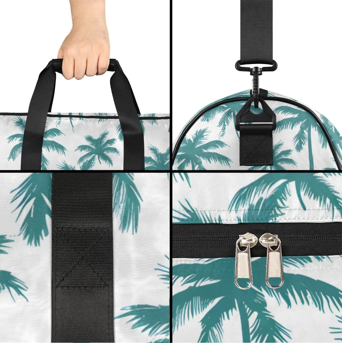 Personalized-Duffel-Bag for-Men-Women Large-Travel-Bag Luggage-Bag Gym Green Tree Gym-Bag Overnight-Bag with-Name