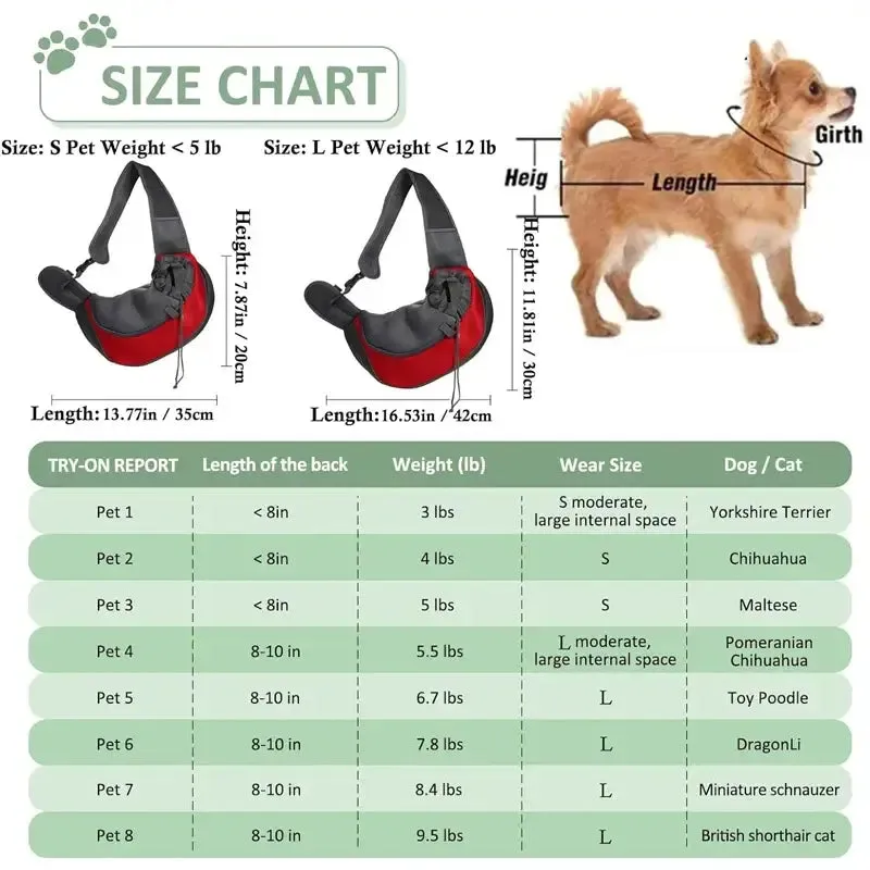 Pet Cat Dog Carrier Backpack Travel Tote