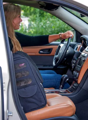 Pet Gear I-GO2 Roller Backpack, Travel Carrier, Car Seat for Cats/Dogs, Mesh Ventilation, Included Tether, Telescoping Handle, Storage Pouch, 2 Models, Available 12 Colors