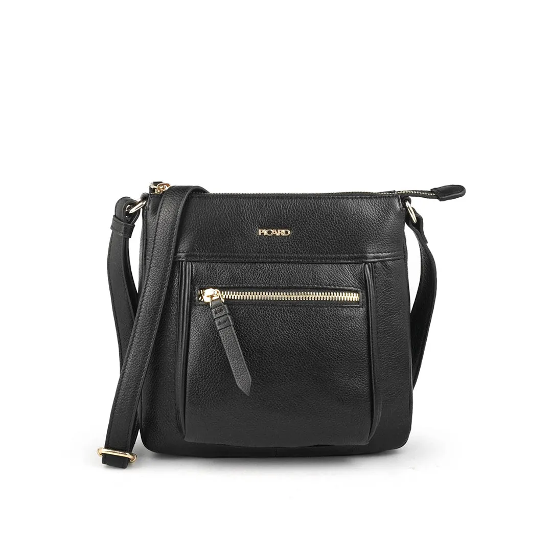 Picard  Rhone Ladies Leather Small Sling Bag (Black)