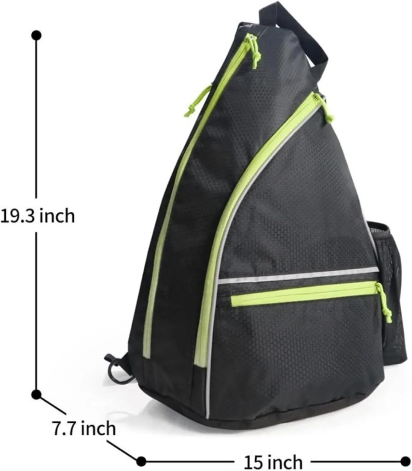 Pickleball Bag Unisex,Adjustable Sling Backpack W,Fence Hook & Dry Pocket,Holds 4 Paddles, Secure Pocket,Tennis Court & Travel Essentials