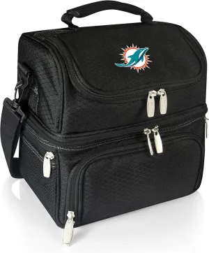 PICNIC TIME NFL unisex-adult NFL Pranzo Lunch Bag, Insulated Lunch Box with Picnic Set, Lunch Cooler Bag