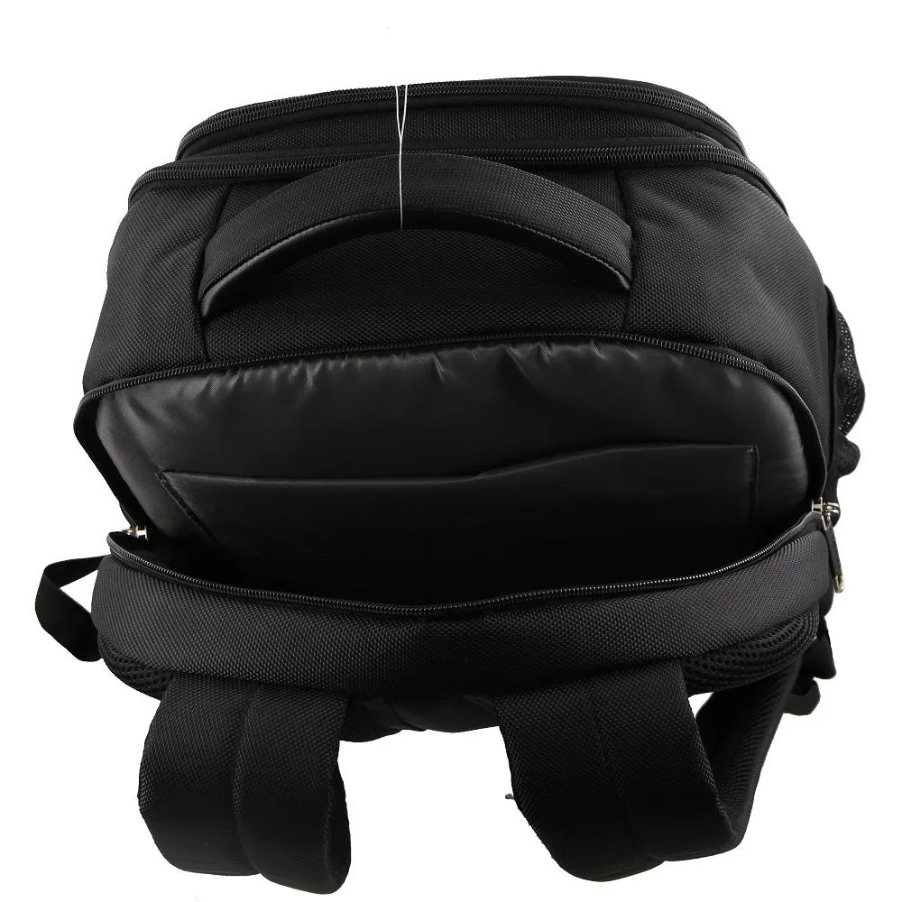 Pierre Cardin 30L Backpack w/ 15" Laptop Sleeve & RFID - Black