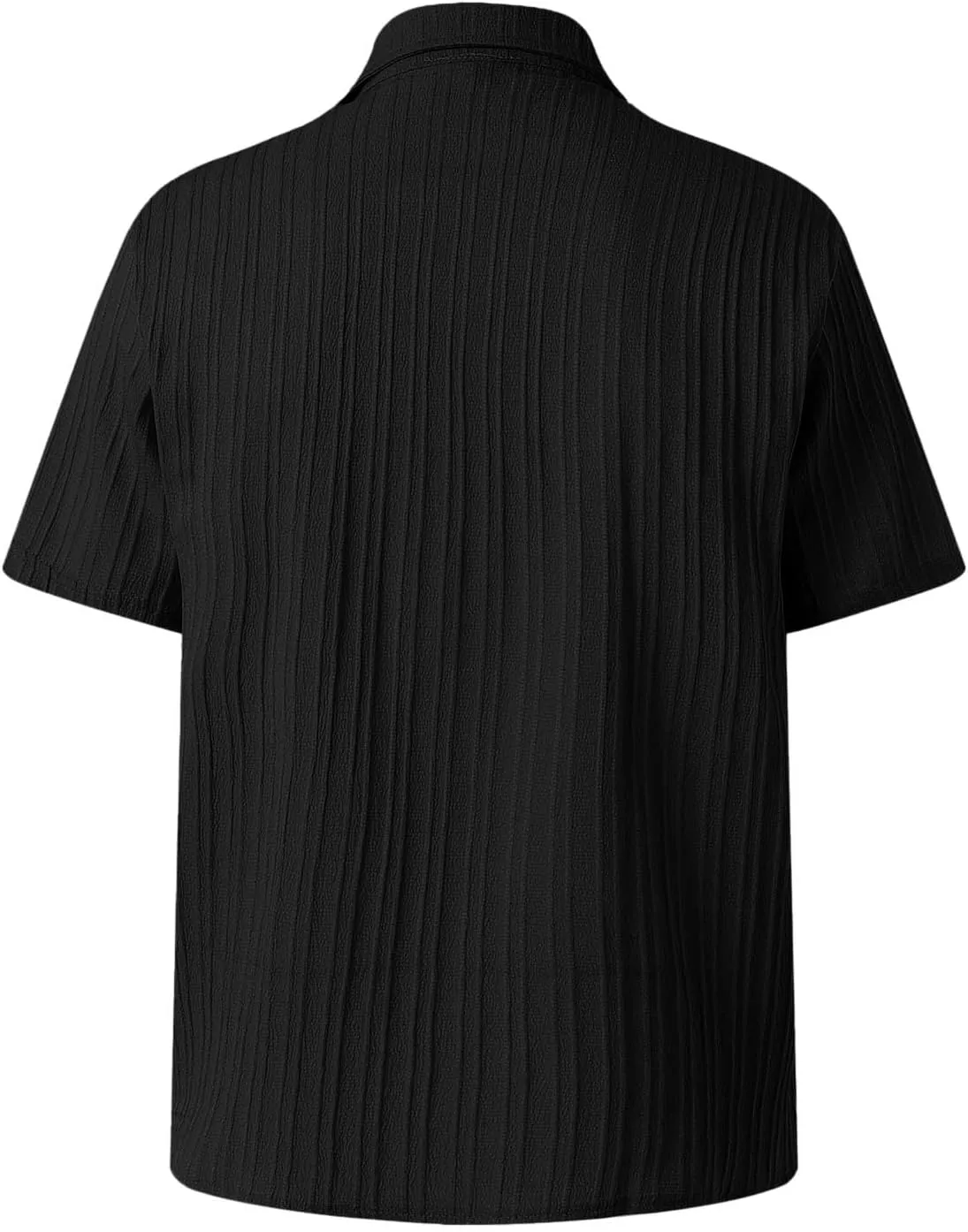 Polo Shirts for Men Mens Summer Textured Shirts Short Sleeve Casual Button Down Shirt Beach Vacation Tops Golf Shirt