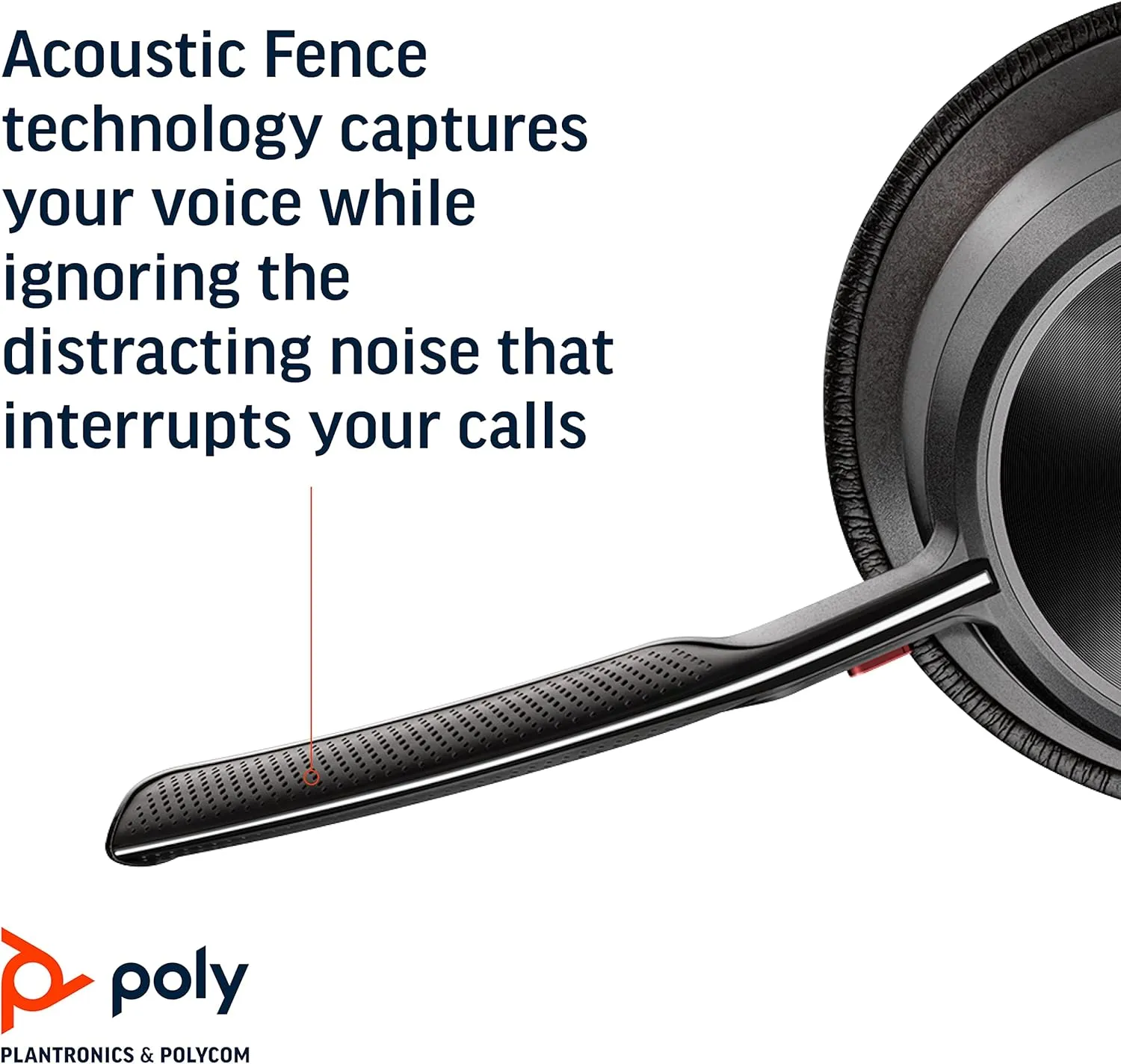 Poly - Voyager Focus 2 UC USB-A Headset (Plantronics) - Bluetooth Dual-Ear (Stereo) Headset with Boom Mic - USB-A PC/Mac Compatible - Active Noise Canceling - Works with Teams, Zoom (Certified) & More