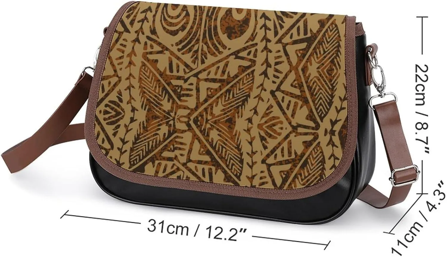 Polynesian Women'S Crossbody Bag Multi-Functional Work And Travel Bag Fashionable Youth Small Bag Customized