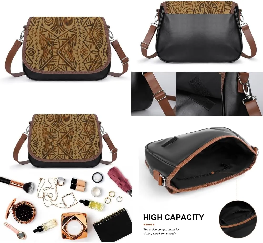 Polynesian Women'S Crossbody Bag Multi-Functional Work And Travel Bag Fashionable Youth Small Bag Customized