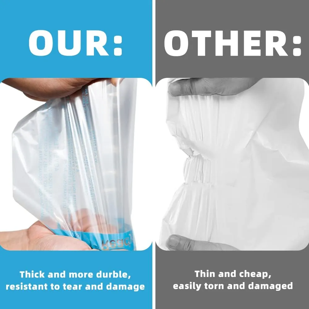 POLYSELLS Strong Self Seal Clear Poly Bags with Suffocation Warning for Packaging, Shipping, T-Shirts, Clothes & FBA, Permanent Adhesive, 8"x10", 1000pcs