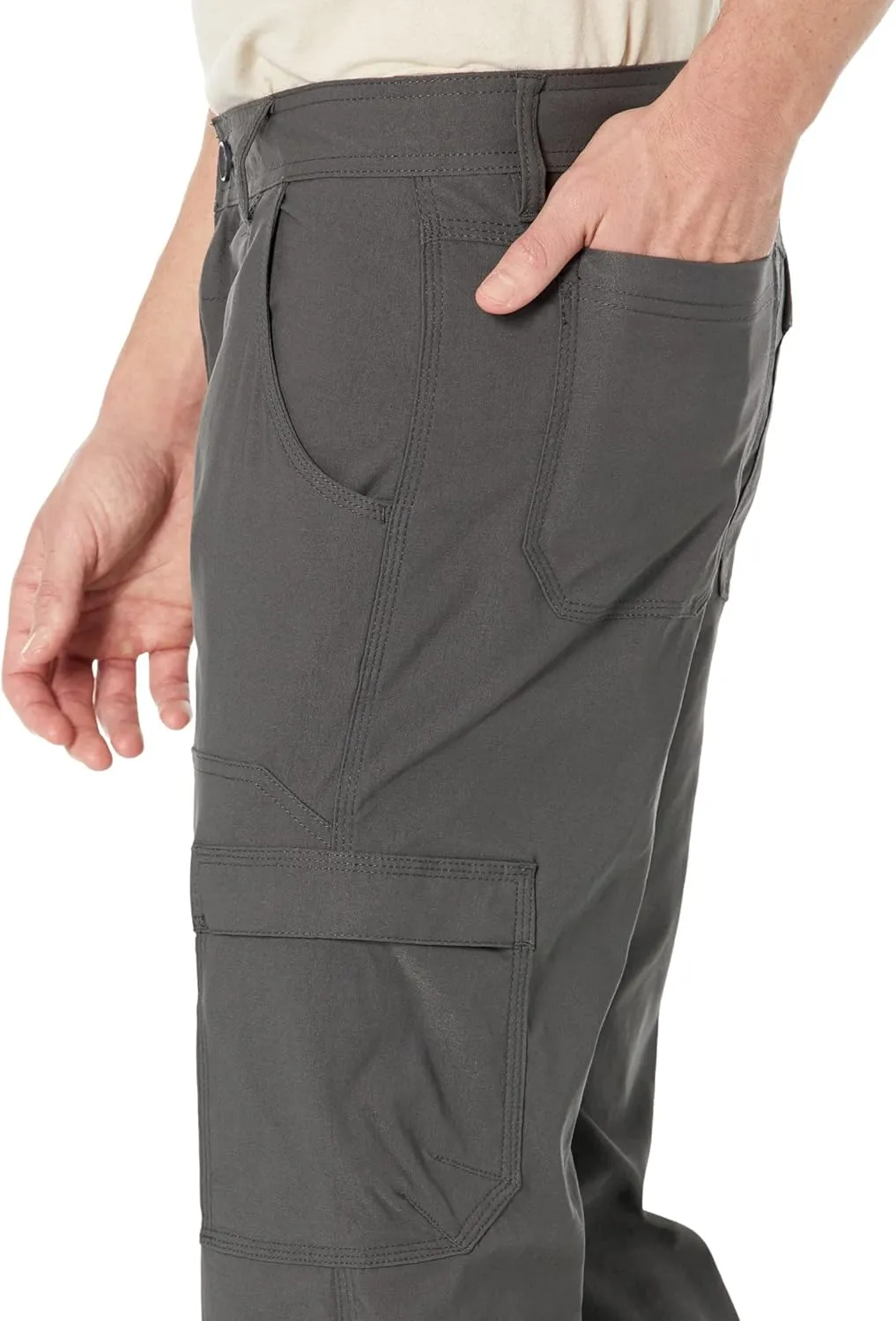prAna Stretch Zion Pants II - Pants for Men - Slim Fit - Back Patch Pockets - Side Flap-Utility Pocket