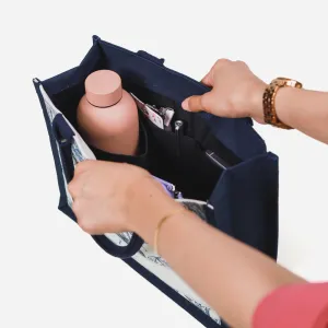 Premium Tote Bag - Black Inner Compartment Organizer