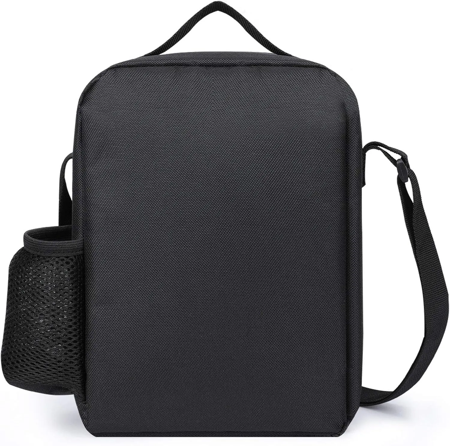Puppy near Palm Tree Lunch Bag for Women Men Lunch Box with Front Pocket Insulated Lunch Tote Bag for Office Work