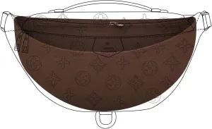 Purse Organizer for Waistpack Inner Lining Sleeve Bag Storage Bag Insert Y067-coffee