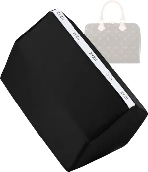 Purse Pillow for LV Speedy Nano16/20/25/30/35/45,Memory Foam Shaper Insert,Silky Bag Pillow for Luxury Handbag Tote(Speedy45,Black)