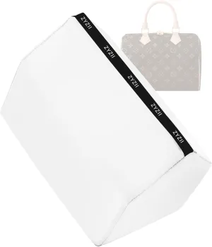 Purse Pillow for LV Speedy Nano16/20/25/30/35/45,Memory Foam Shaper Insert,Silky Bag Pillow for Luxury Handbag Tote(Speedy45,White)