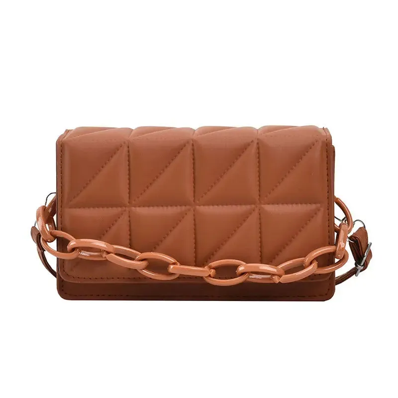 Quilted Chain Sling Bags
