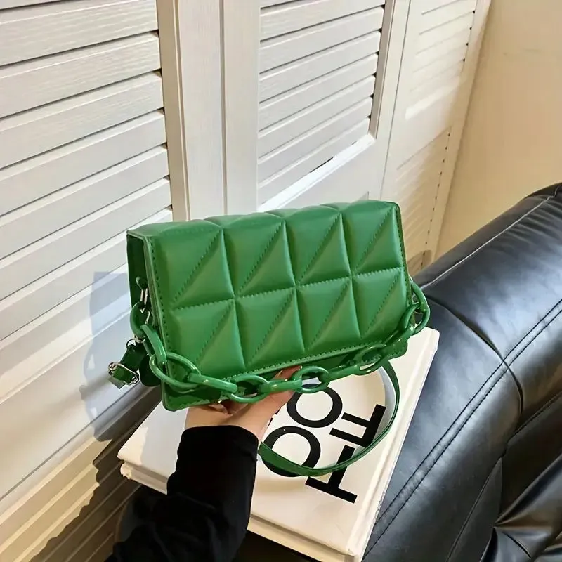Quilted Chain Sling Bags